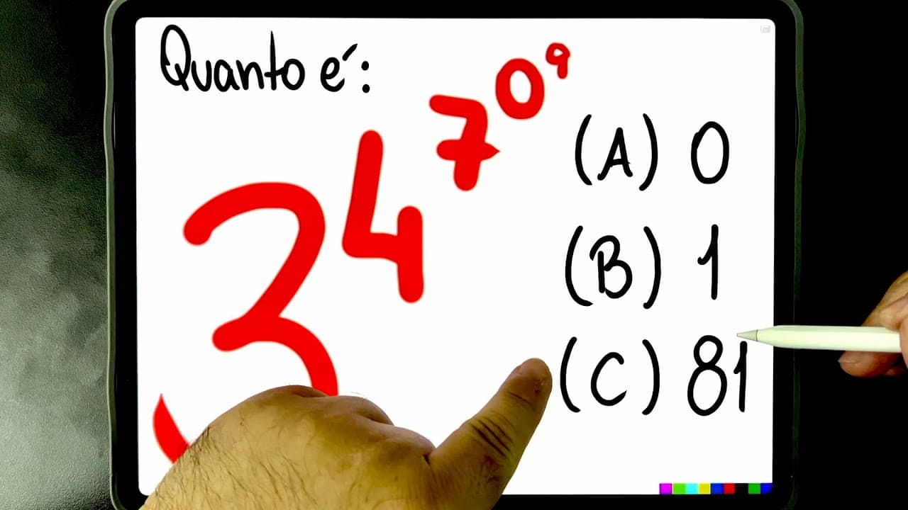 Thumbnail: 🔥 VOCÊ SABE RESOLVER ESSA POTENCIAÇÃO BUGANTE? 😱 Muita gente erra isso! Você consegue?