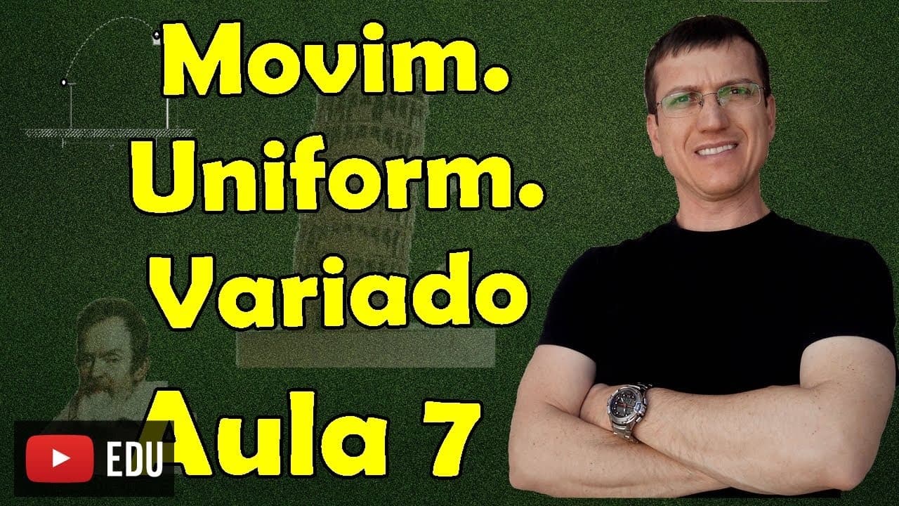 Thumbnail: Movimento Uniformemente Variado I (MUV) - Cinemática - Aula 7 - Prof. Boaro