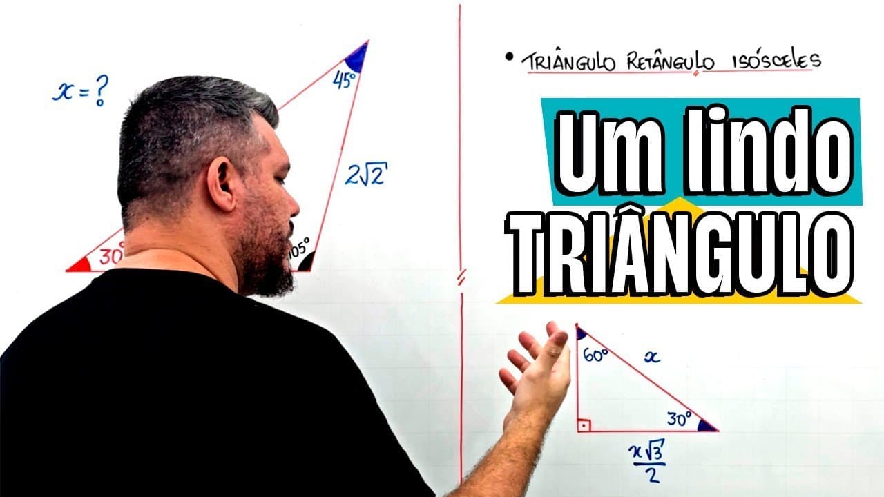 Thumbnail: O Triângulo de 30°, 45° e 105° - Uma lindeza Matemática