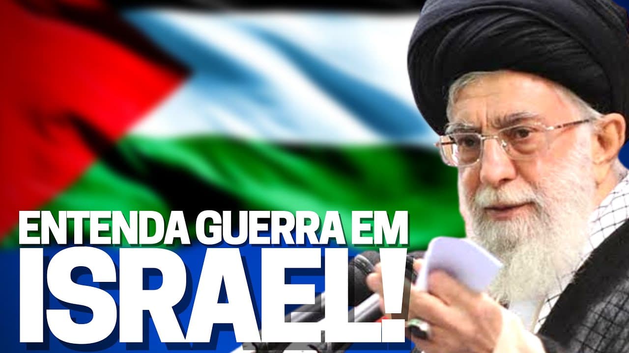 Thumbnail: Entenda guerra em Israel! Falha na segurança? Irã? Arábia Saudita? Quais outros grupos participarão?