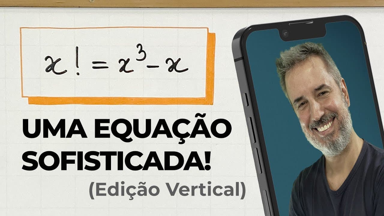 Thumbnail: UMA EQUAÇÃO muito elegante! 🎩 [Vertical]