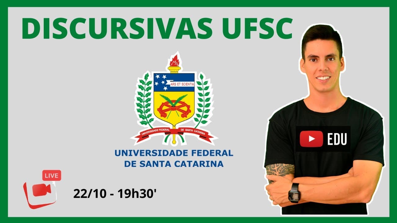 Thumbnail: CORREÇÃO DISCURSIVAS UFSC - PROFESSOR GUSTAVO