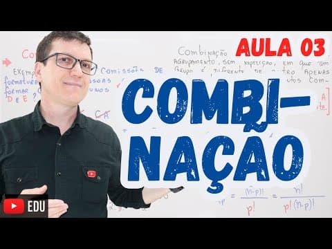 Thumbnail da aula: COMBINAÇÃO | ANÁLISE COMBINATÓRIA | Professor Boaro | AULA 3