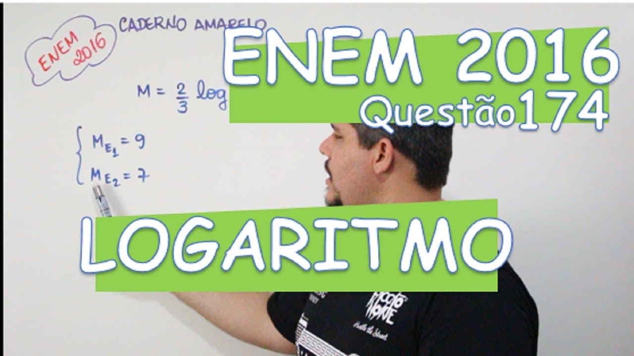 Thumbnail: ENEM 2016 - MATEMÁTICA 174 (LOGARITMO)