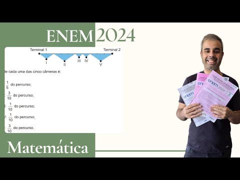 Thumbnail da aula: ENEM 2024 - Um aeroporto disponibiliza o serviço de transporte gratuito entre seus dois terminais