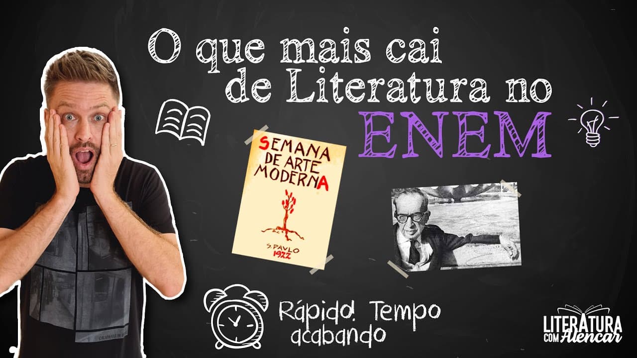 Thumbnail: O QUE MAIS CAI DE LITERATURA NO ENEM