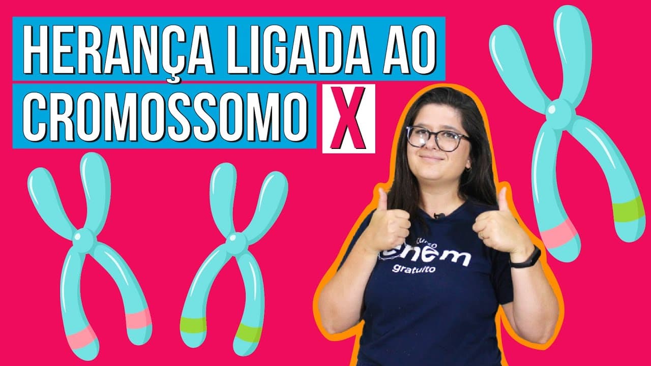Thumbnail: HERANÇA LIGADA AO X: exemplo do daltonismo (GENÉTICA) | Resumo de Biologia para o Enem
