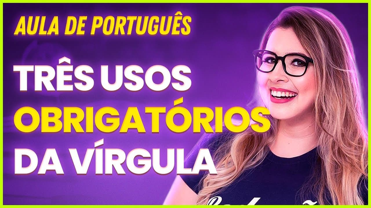 Thumbnail: 3 USOS OBRIGATÓRIOS DE VÍRGULA (Gramática para Concursos) - Professora Pamba