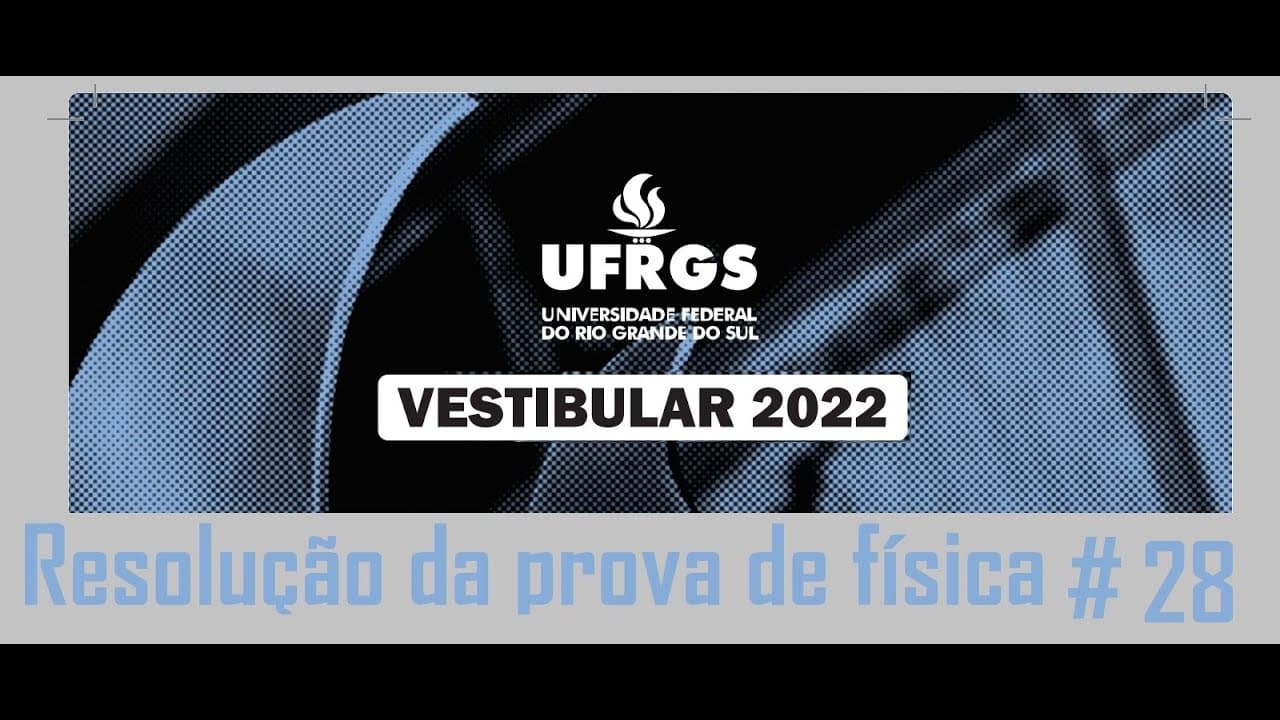 Thumbnail: Resolução da prova de FÍSICA – UFRGS – 2022 – Questão:28.
