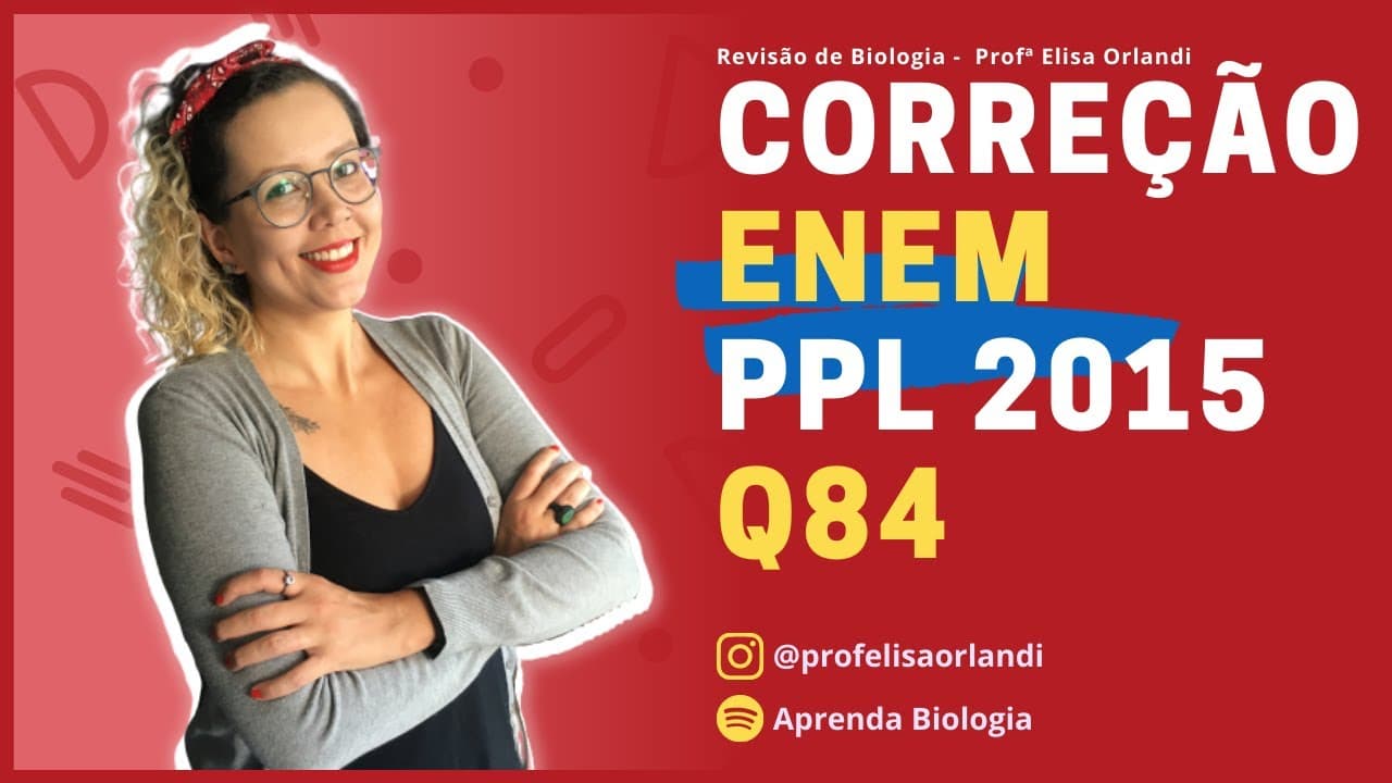 Thumbnail: ENEM PPL 2015 | Prova Branca | Questão 84