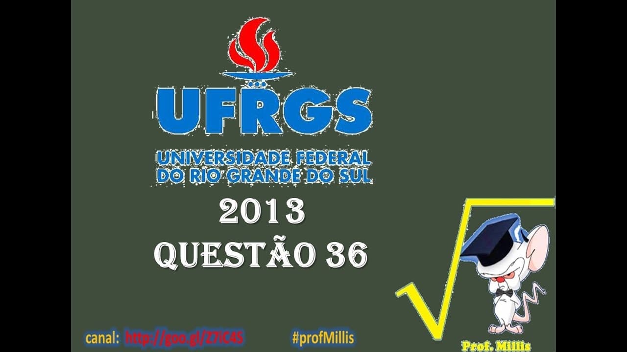Thumbnail: Ufrgs 2013 questão 36 progressão aritmética e cálculo da razão