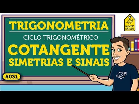 Thumbnail da aula: Cotangente no Ciclo Trigonométrico: Simetrias e Sinais | Trigonometria