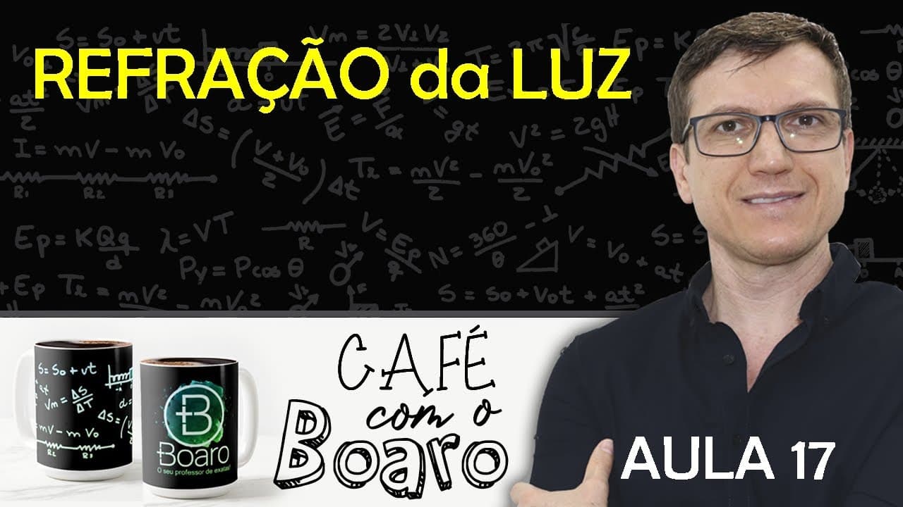 Thumbnail: REFRAÇÃO DA LUZ - Óptica - EXERCÍCIOS para REVISÃO de FÍSICA - EXC017