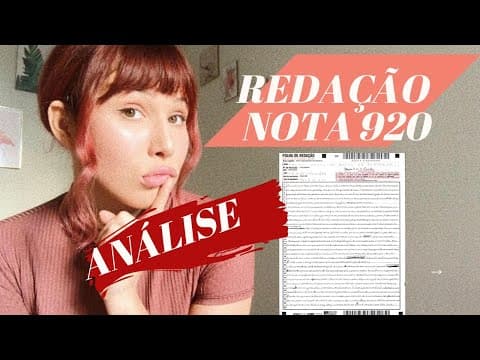 Thumbnail da aula: ANALISANDO MINHA REDAÇÃO 920 DO ENEM 2019 + DICAS DE REDAÇÃO ENEM