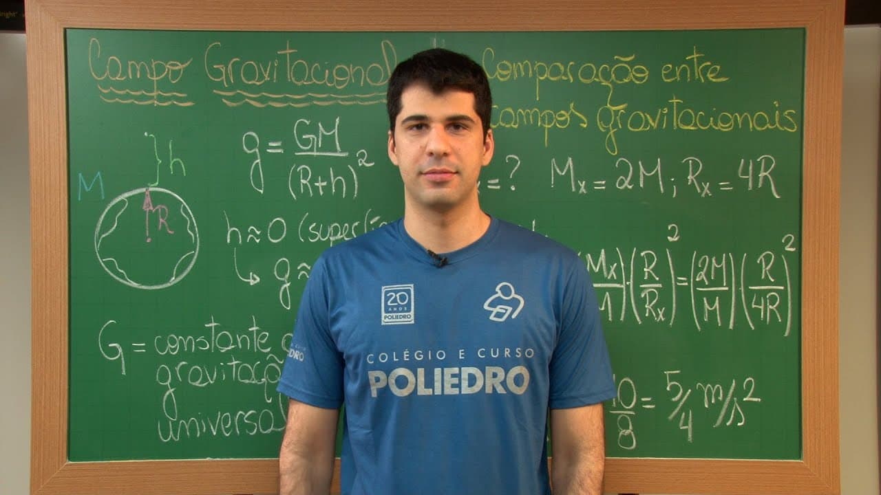 Thumbnail: Videoaulas Poliedro | Enem | Campo Gravitacional: Comparação entre Campos