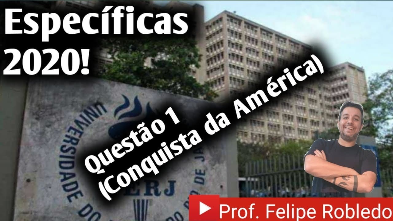 Thumbnail: Aula de História: UERJ Questão 1 específica 2020