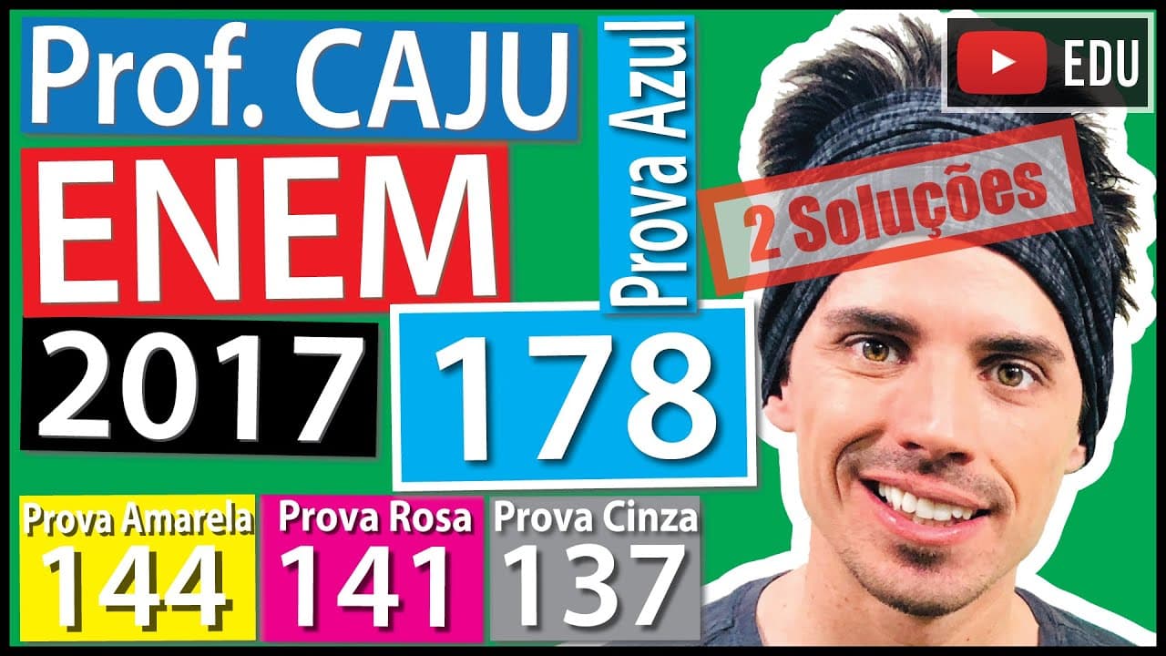 Thumbnail: [ENEM 2017] 178 📘 ANÁLISE COMBINATÓRIA Como não são adeptos da prática de esportes, um grupo de