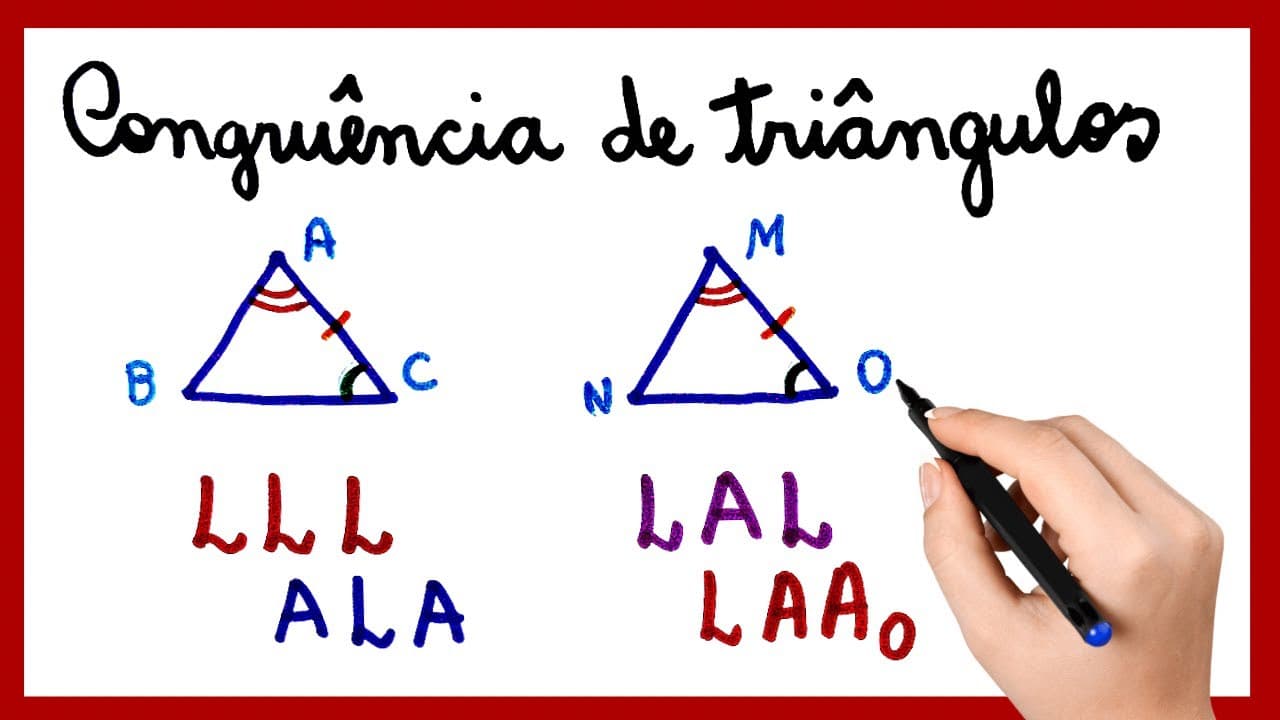 Thumbnail: CONGRUÊNCIA DE TRIÂNGULOS.