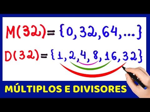 Thumbnail da aula: 🤔 DIFERENÇAS ENTRE MÚLTIPLOS E DIVISORES !! Matemática básica todo dia.📚🚀