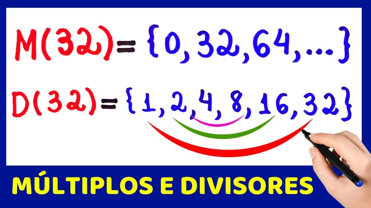 Thumbnail: 🤔 DIFERENÇAS ENTRE MÚLTIPLOS E DIVISORES !! Matemática básica todo dia.📚🚀