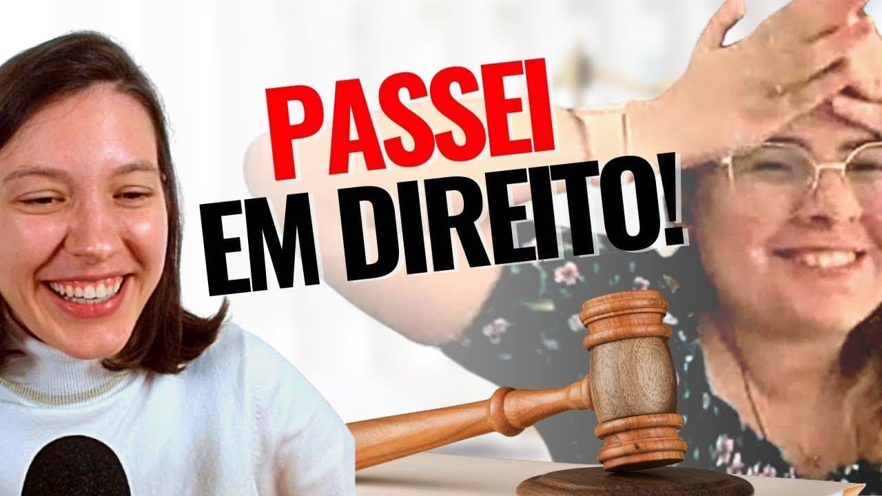 Thumbnail: Como passei em Direito sem cursinho
