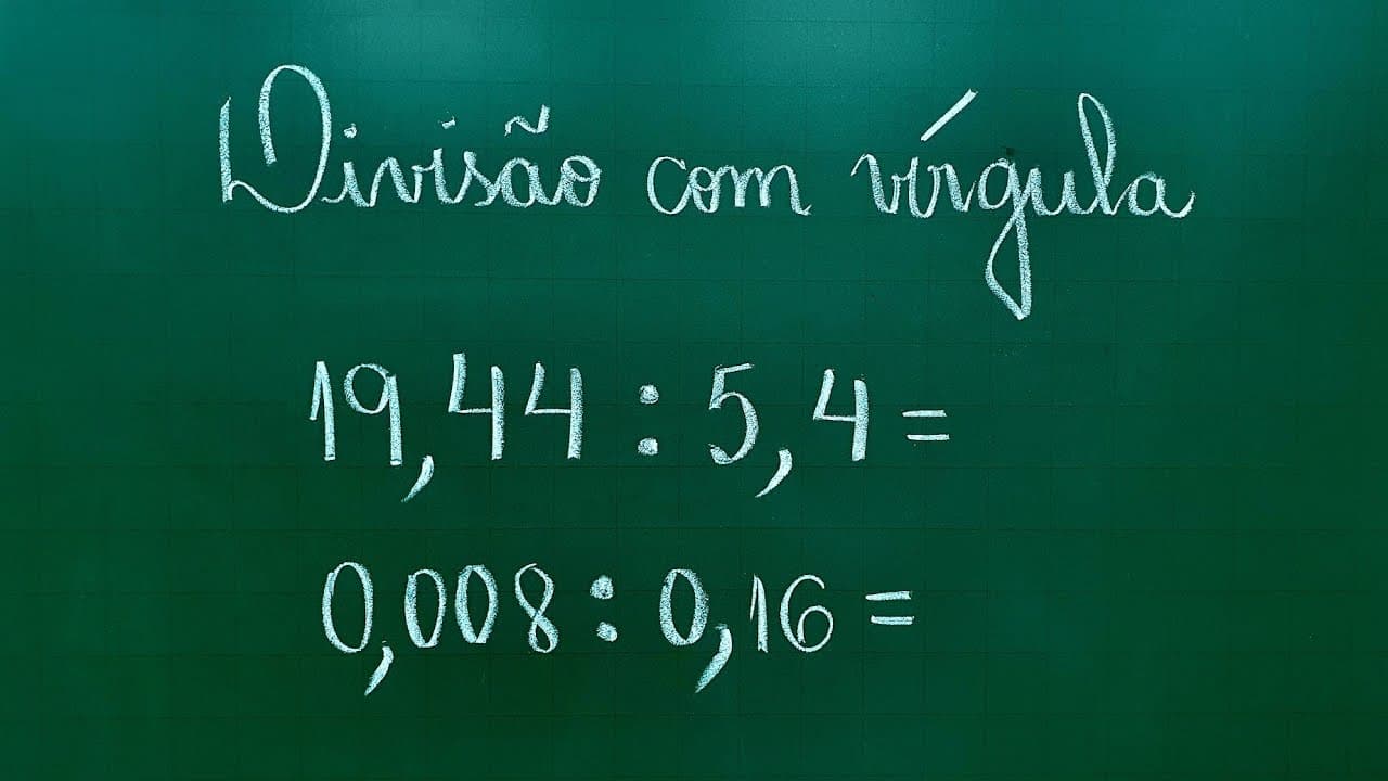 Thumbnail: 💥DIVISÃO COM VÍRGULA - DIVISÃO COM NÚMEROS DECIMAIS - Professora Angela Matemática