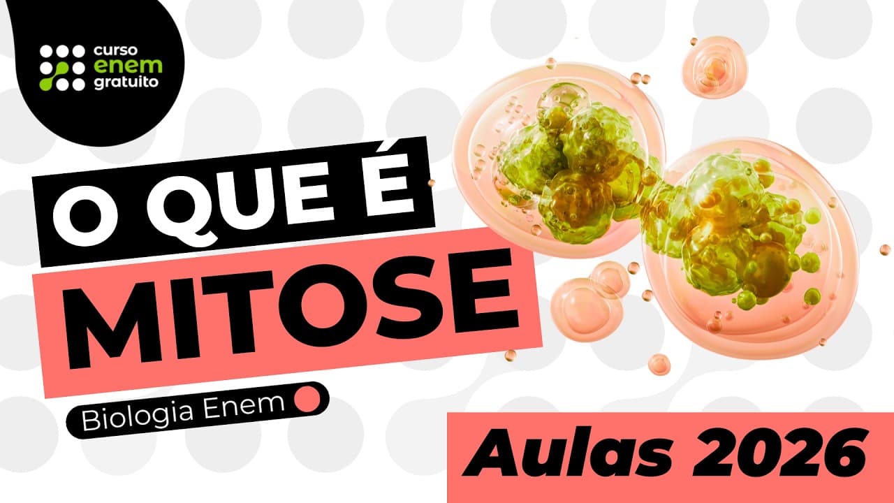Thumbnail: O QUE É MITOSE | Biologia para o Enem | Cláudia Aguiar