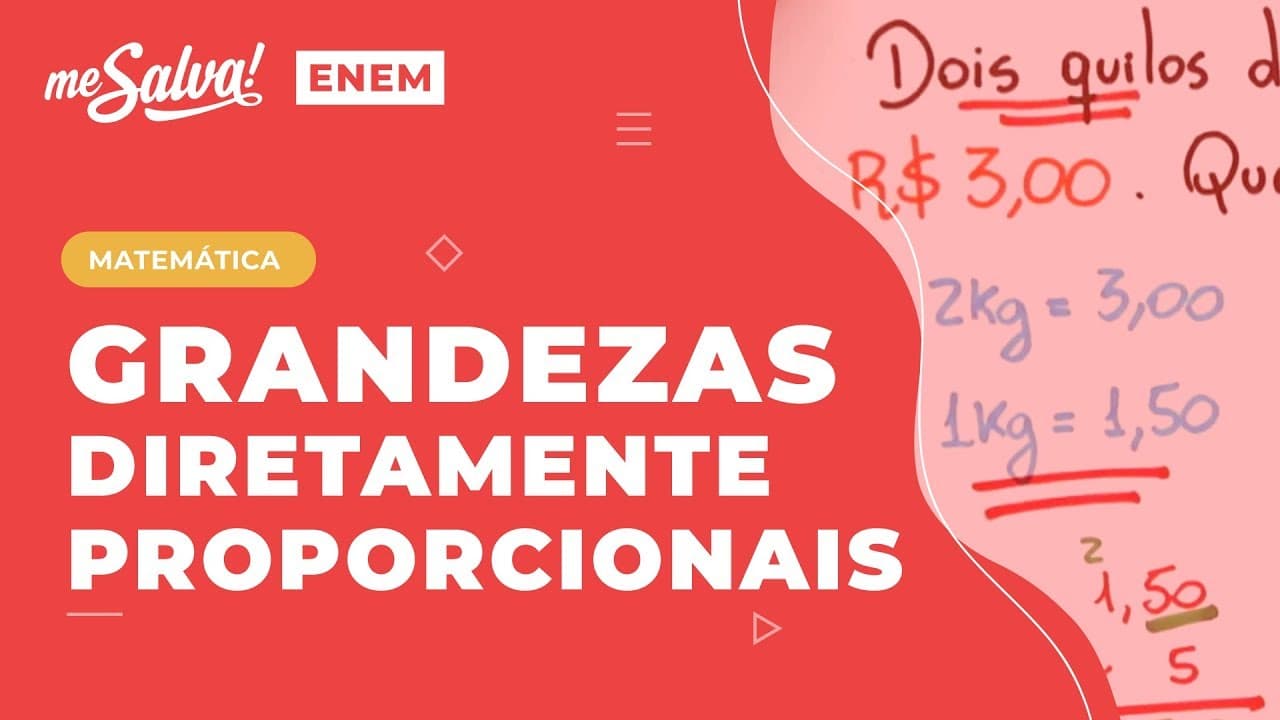 Thumbnail: Grandezas Diretamente Proporcionais PRGR03 Aula 02