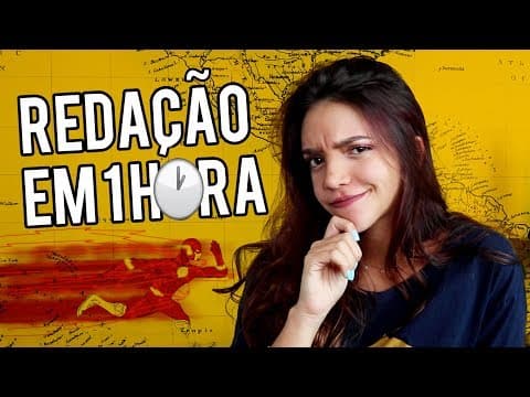 Thumbnail da aula: COMO ESCREVER A REDAÇÃO DO ENEM MAIS RÁPIDO - Débora Aladim