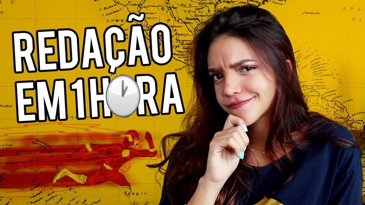 Thumbnail: COMO ESCREVER A REDAÇÃO DO ENEM MAIS RÁPIDO - Débora Aladim