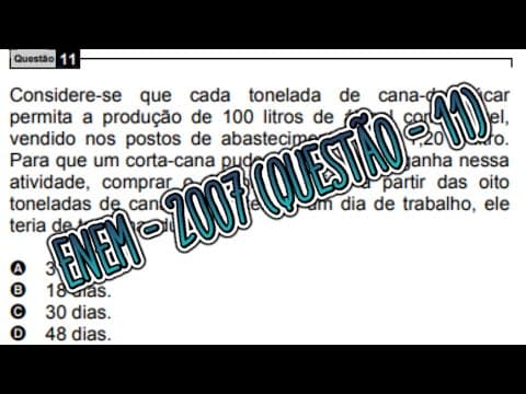 Thumbnail da aula: ENEM - 2007 (QUESTÃO - 11)