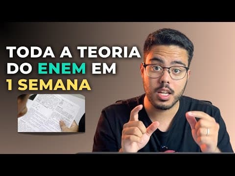 Thumbnail da aula: Método para estudar a TEORIA do ENEM 10x mais rápido