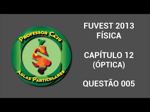 Thumbnail da aula: FUVEST | FÍSICA | CAPÍTULO 12 (ÓPTICA) | QUESTÃO 005