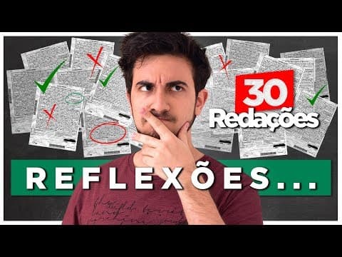 Thumbnail da aula: O que eu aprendi corrigindo 30 redações do ENEM