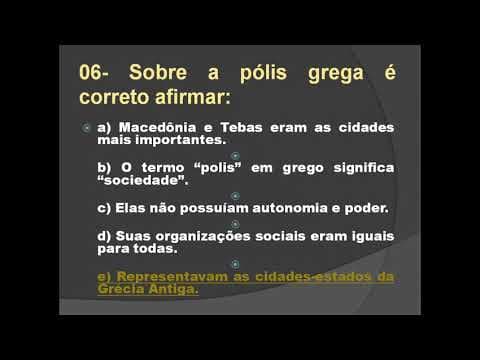 Thumbnail da aula: CORREÇÃO DAS ATIVIDADES: CIVILIZAÇÃO GRECO-ROMANA  - GRÉCIA ANTIGA  - 1 ANO