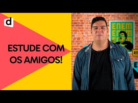 Thumbnail da aula: DIA DO AMIGO: DICAS PARA ESTUDAR EM GRUPO PARA O ENEM 2018 | PLANTÃO DESCOMPLICA