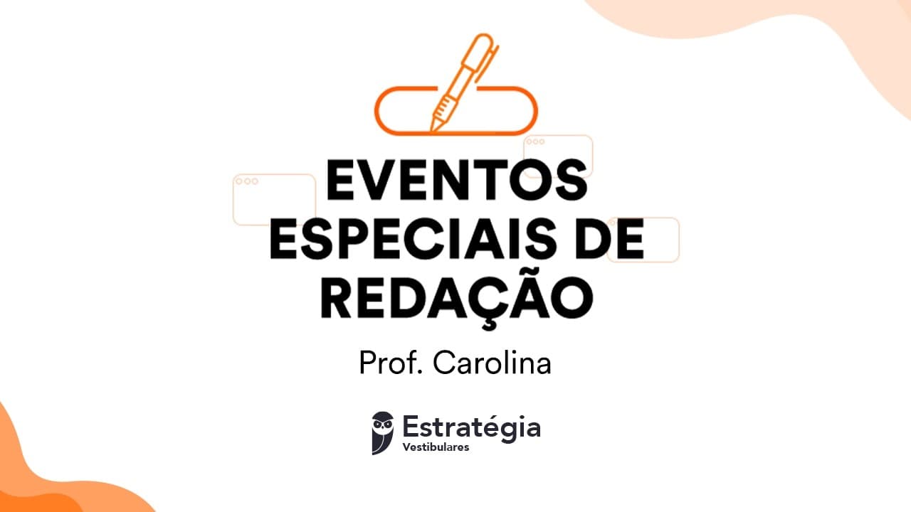 Thumbnail: Correção de redações ao vivo com a corretora Carolina Oliveira