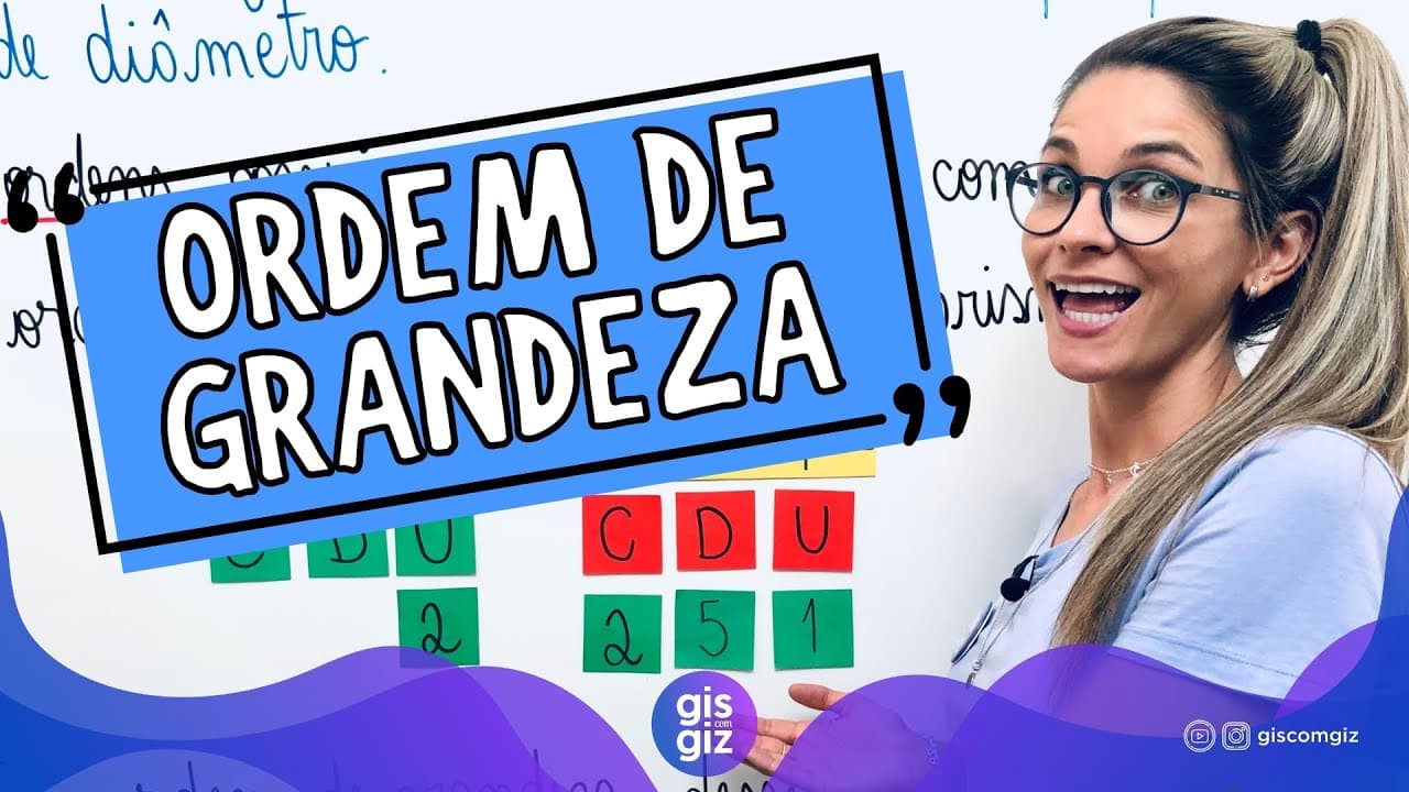 Thumbnail: ORDEM DE GRANDEZA \Prof. Gis/ MATEMÁTICA