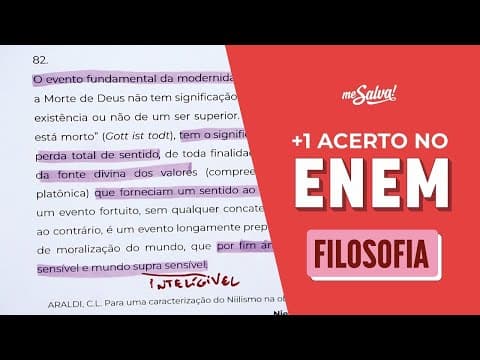 Thumbnail da aula: Você conseguiria resolver esta questão de FILOSOFIA no ENEM? | Revisão ENEM 2024 #JuntosAtéaProva
