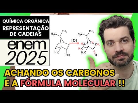 Thumbnail da aula: ✏️ENEM 2025 | Em uma aula prática de química orgânica, um professor identificou os frascos de várias