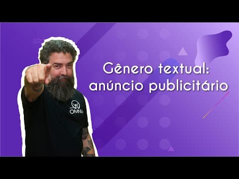 Thumbnail da aula: Gênero textual: anúncio publicitário - Brasil Escola