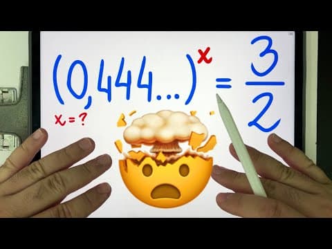 Thumbnail da aula: 🤯 MATEMÁTICA BÁSICA DESBUGADA - Qual é o expoente para a dízima periódica ser igual à fração?