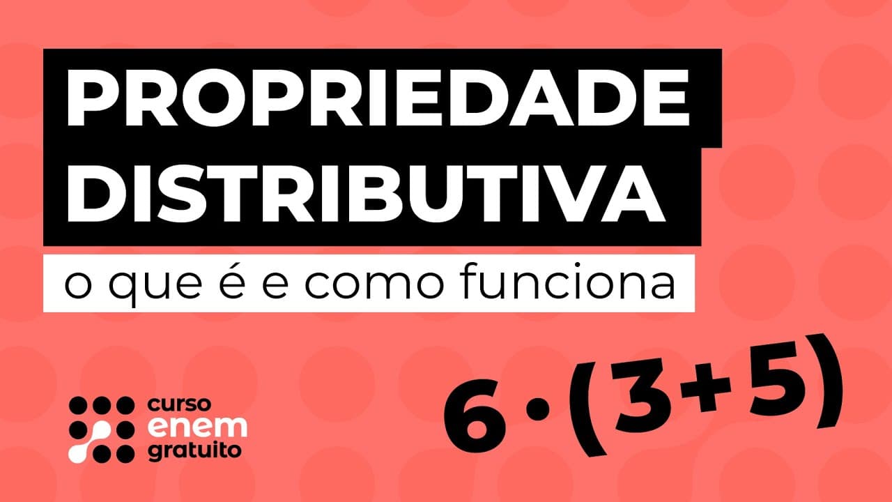 Thumbnail: PROPRIEDADE DISTRIBUTIVA: o que é e como funciona | Matemática para o Enem | Lucas Borguezan