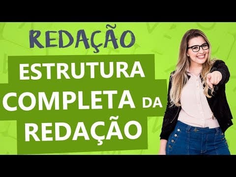 Thumbnail da aula: ESTRUTURA DA REDAÇÃO COMPLETA: TEXTO DISSERTATIVO - Aula 2 - Profa. Pamba