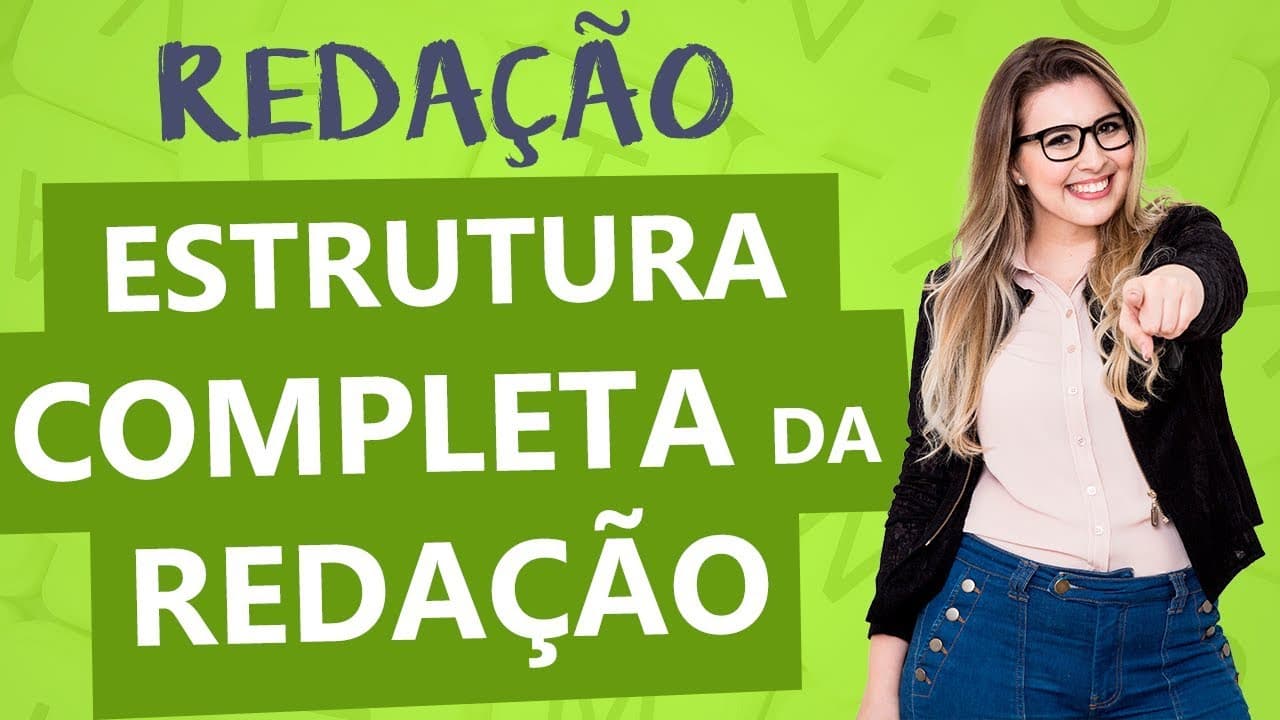 Thumbnail: ESTRUTURA DA REDAÇÃO COMPLETA: TEXTO DISSERTATIVO - Aula 2 - Profa. Pamba