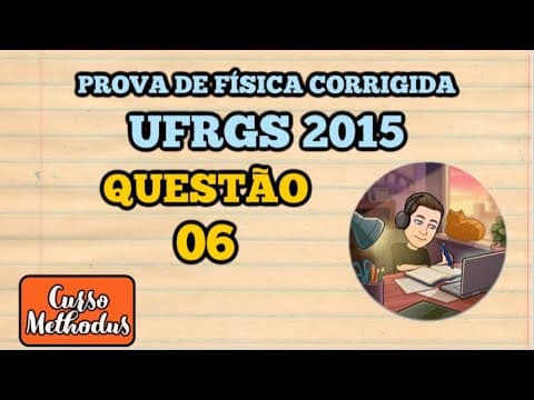 Thumbnail da aula: Questão 06 de 2015 prova de física da UFRGS - Dois blocos 1 e 2 são arrastados de duas maneiras