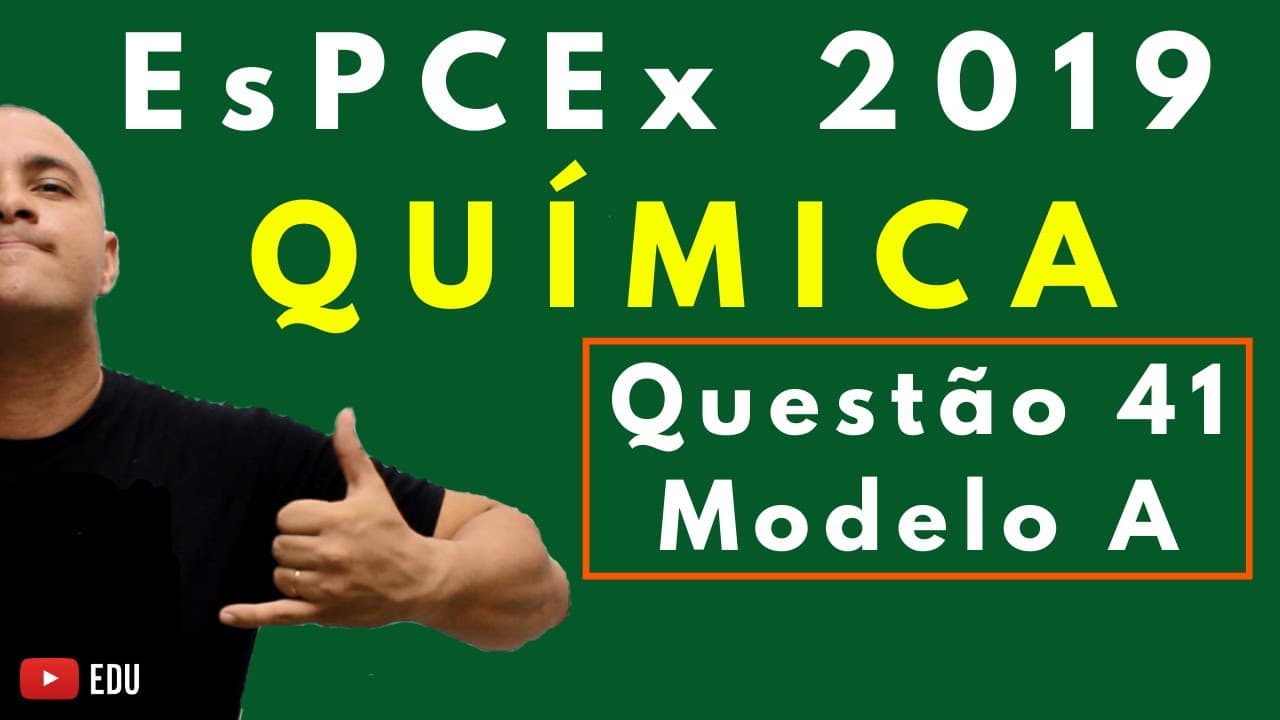 Thumbnail: [Questão Comentada] - EsPCEx 2019 - Tema: ELETRÓLISE AQUOSA COM ELETRODOS ATIVOS/REATIVOS