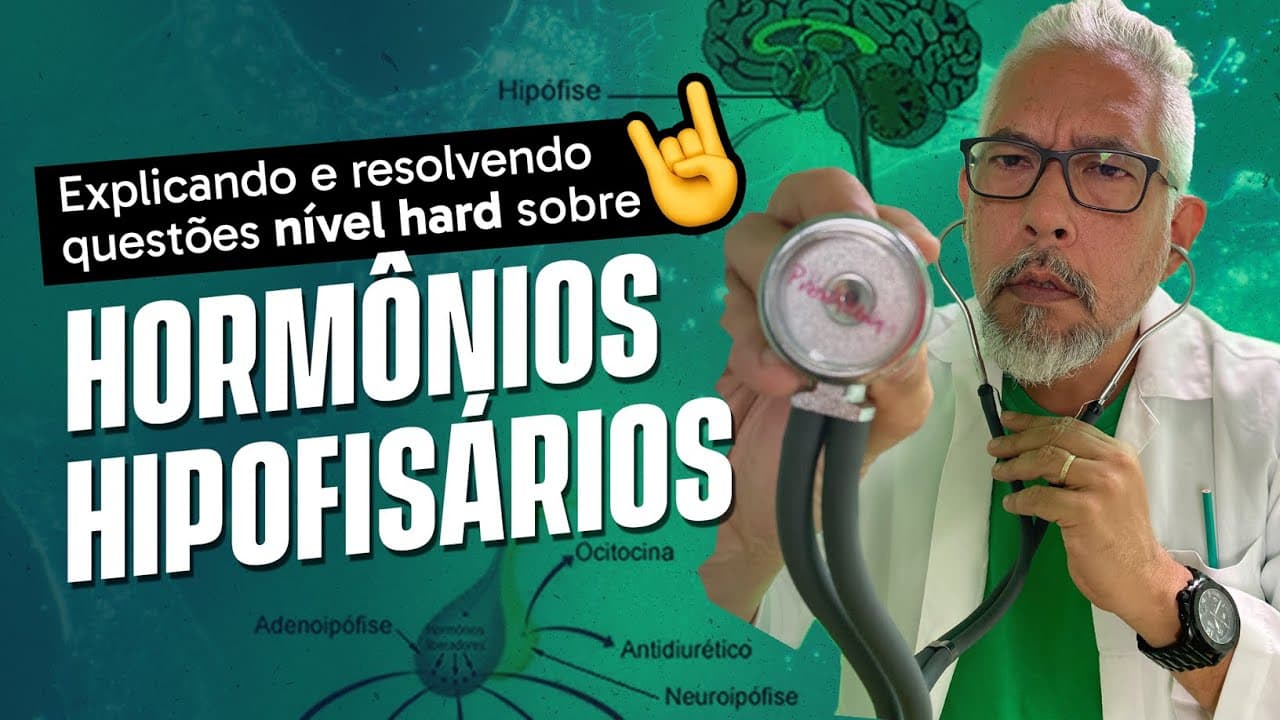 Thumbnail: APRENDA TUDO SOBRE HORMÔNIOS HIPOFISÁRIOS | MODO MEDICINA #13 pt. 2