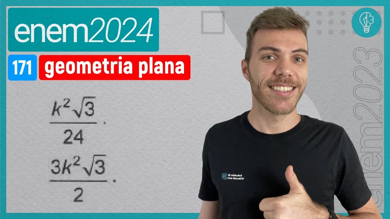 Thumbnail: Um jardineiro dispõe de k metros lineares de cerca baixa para fazer um jardim - GEOMETRIA PLANA