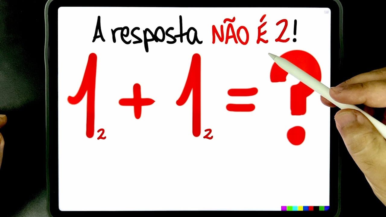 Thumbnail: 🔥 1+1 que a resposta NÃO É 2?! 😱 Como assim? Você consegue DESBUGAR isso?